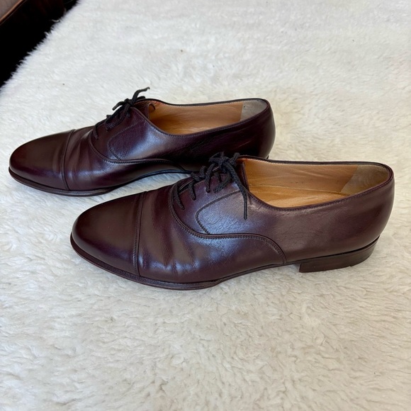 a. testoni Dark Brown Leather Men\'s Dress Shoes size 10 M main image 5